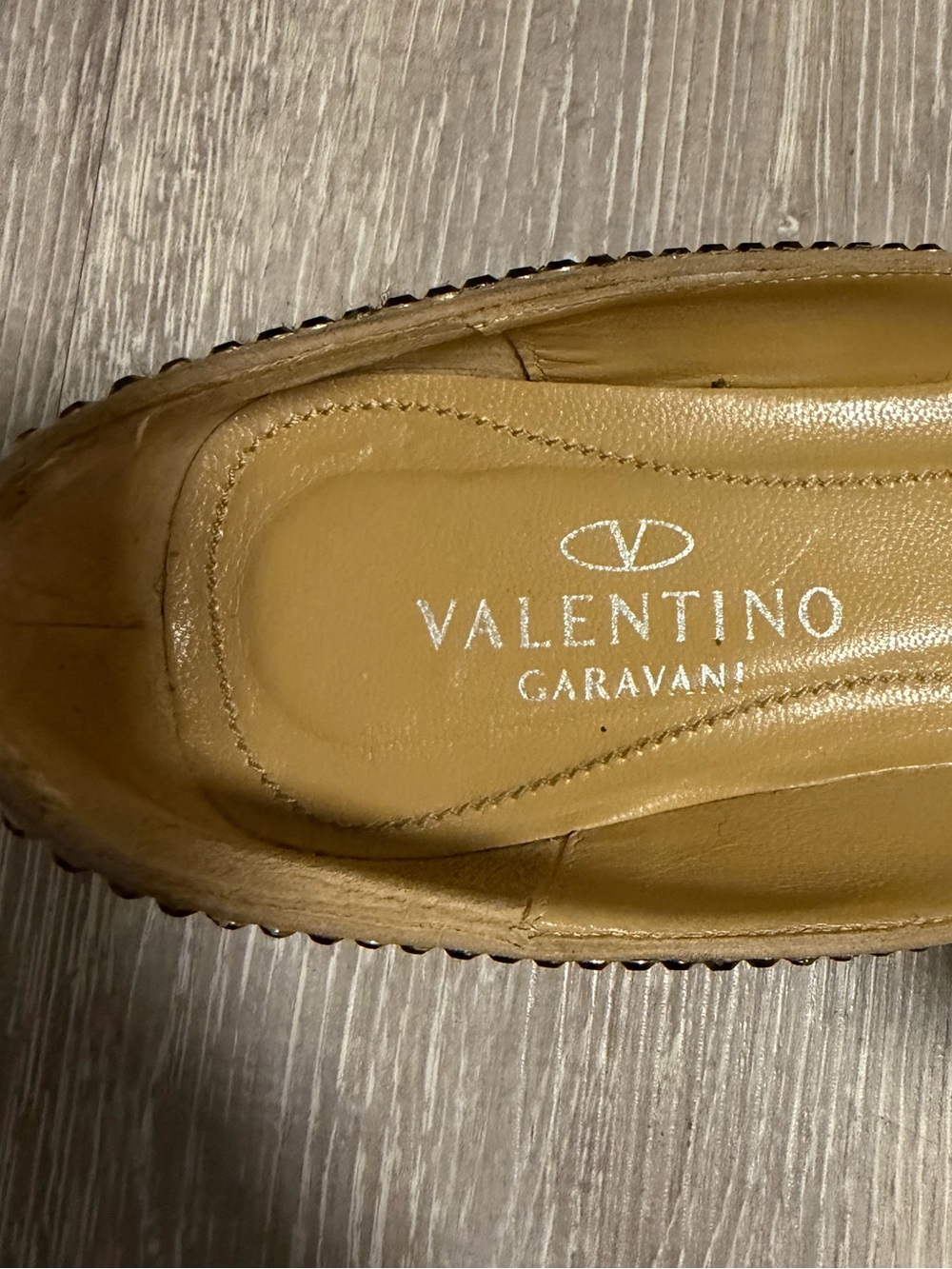 Valentino Garavani Beige Leopard Print pony hair Leather Ballet Flats - Picture 3 of 5
